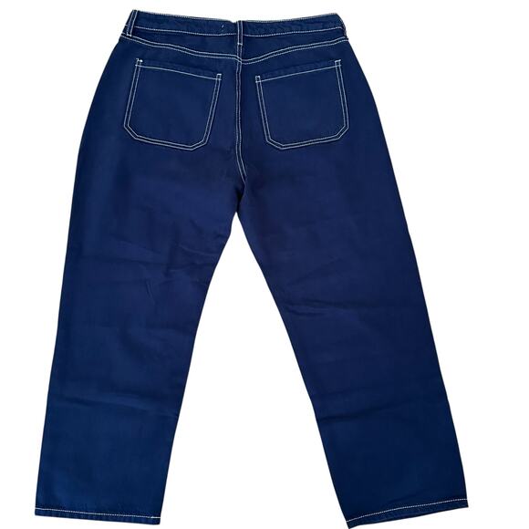 Mia & Madison Women 5 Pocket Design High Rise Wide Leg Mom Blue Denim Size 11 - Picture 5 of 7